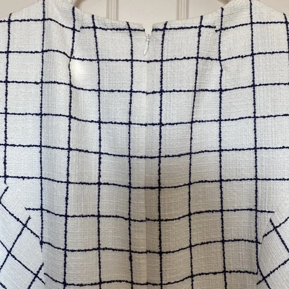 J.Crew white and navy dress - Picture 5 of 6